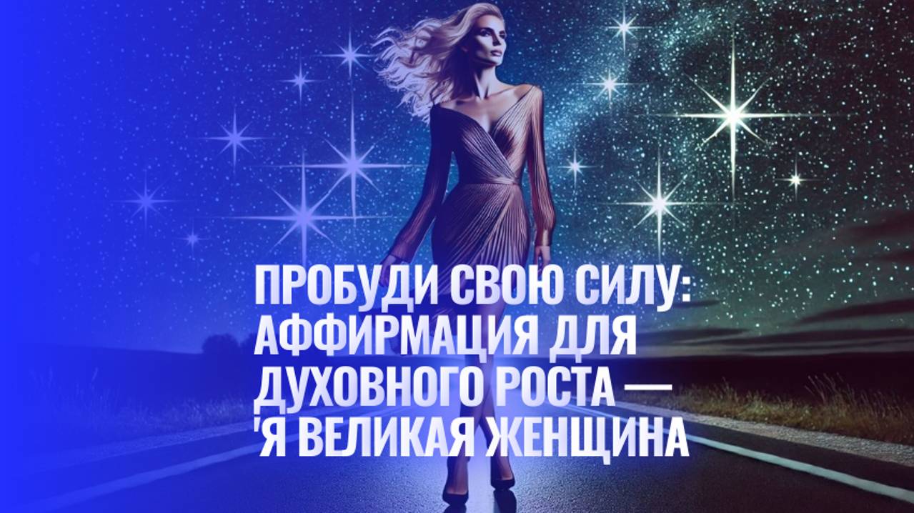 Пробуди свою силу: Аффирмация для духовного роста — Я Великая Женщина смотреть онлайн