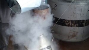 Жидкий азот, заправка сосуда!