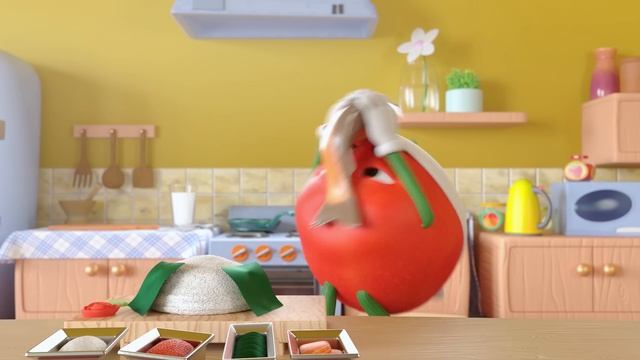 ? Premyera! Pomidor Do'ppi | Sushi | Bolalar Uchun Multfilm | 28-qism