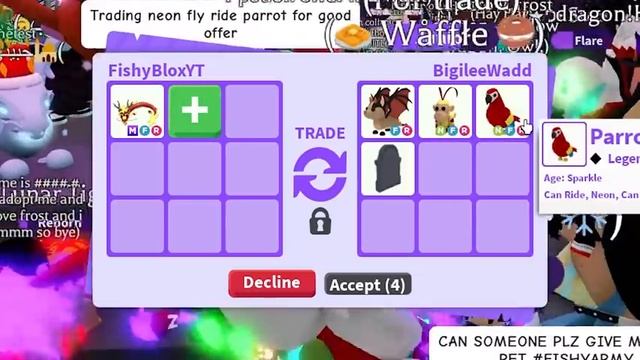 Trading FIRST MEGA DANCING DRAGON in Adopt Me! смотреть онлайн