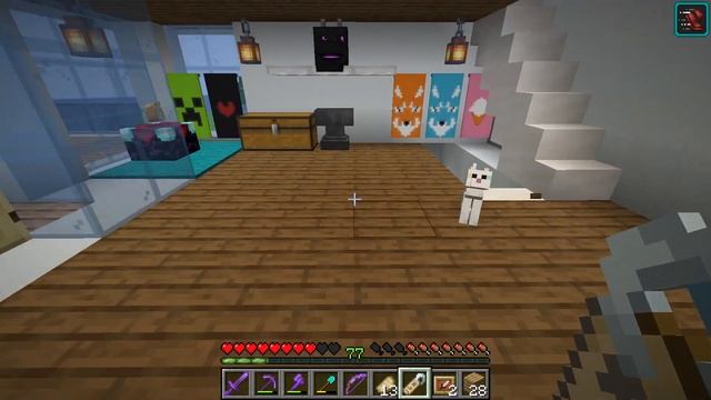 Приручил кошку и построил ей дом!!!! 58 серия выживания в маинкрафте смотреть онлайн