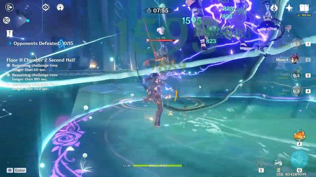 Mona-Lisa and Tartaglia vape team vs Spiral Abyss Floor 11 Ver 2.1 FULL 9 STARS - Genshin Impact смотреть онлайн