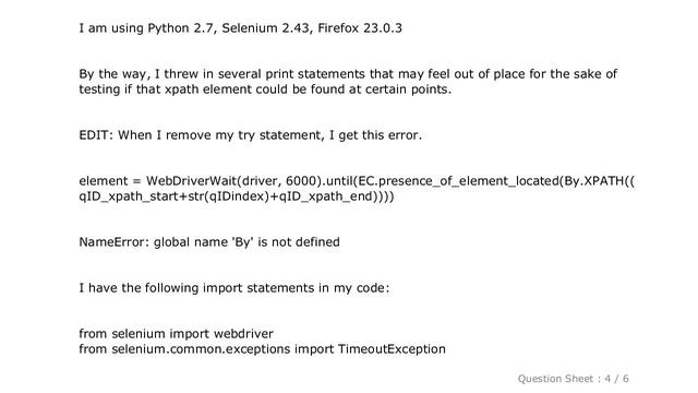HTML : WebdriverWait failing even though element is present смотреть онлайн