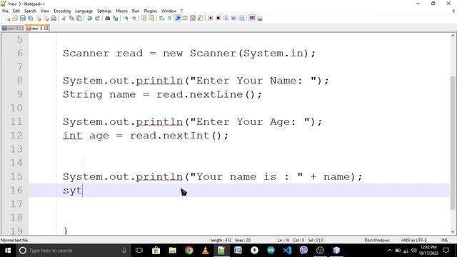Java Program Using Scanner смотреть онлайн