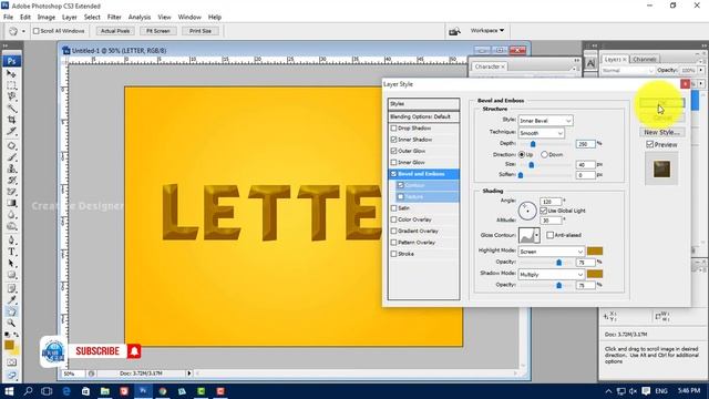 Text Effect in Photoshop CS 3 смотреть онлайн