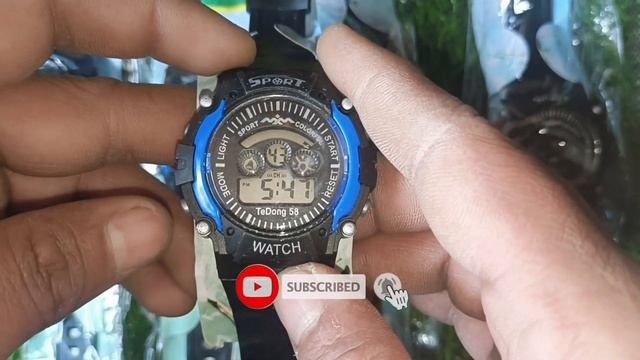 TeDong 58 Watch set time,Mm 58 set time, Sport Watch full Setting,Wr30m watch Time Setting Video смотреть онлайн