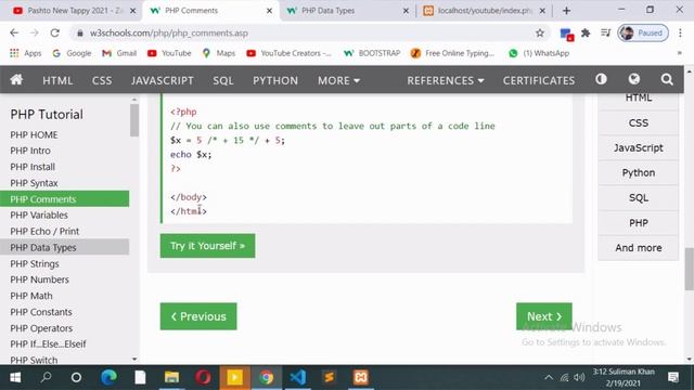 comments in php urdu/hindi || php comments || смотреть онлайн