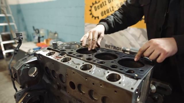 Установка гбц на двигатель DEUTZ TCD 2012 L04 2V М смотреть онлайн