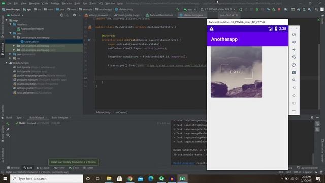 Add picture from URL - Android Studio, Java, Picasso смотреть онлайн