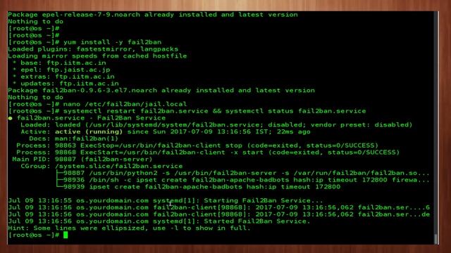 How To Set up Fail2ban To Protect an Apache on Centos 7 смотреть онлайн