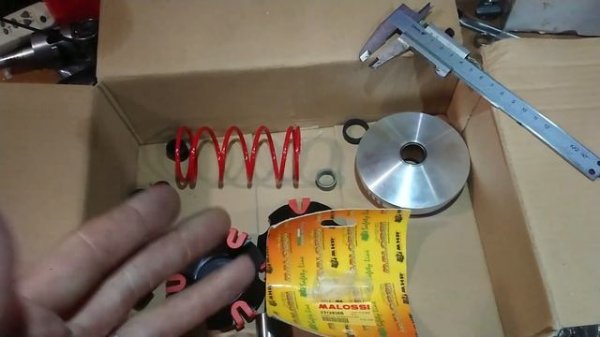 Вариатор Malossi MHR Overrange 2005 особенности установки на вал 16мм