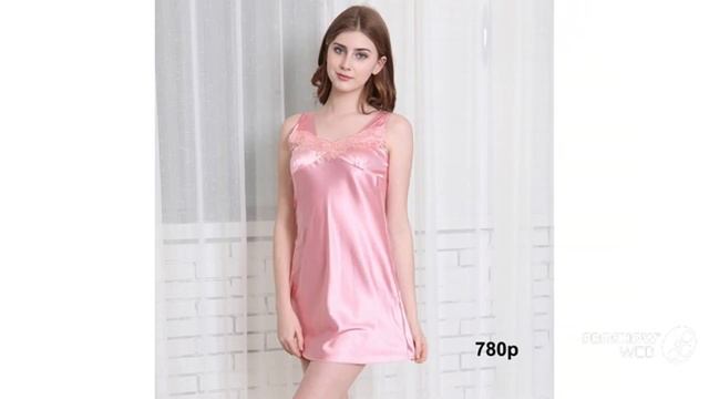 Шелковая кружевная ночная рубашка смотреть онлайн