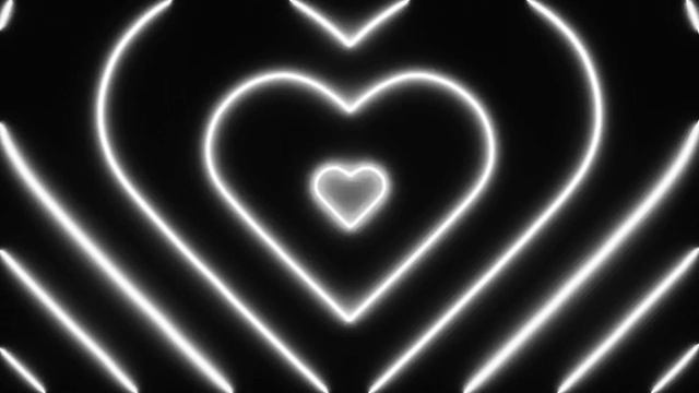 Черно белые сердечки футаж романтичный черный фон на весь экран в HD смотреть онлайн