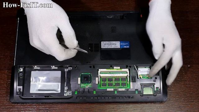 Asus K55VM Assembling, сборка ноутбука