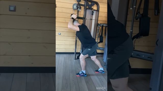 Разгибание рук на трицепс стоя из за головы с блока смотреть онлайн