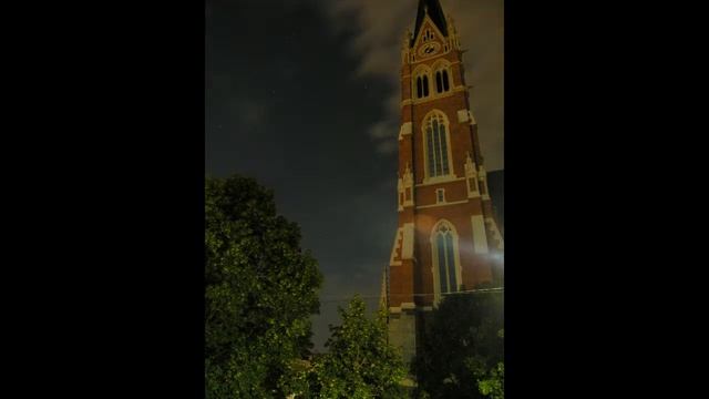 timelapse church at night смотреть онлайн