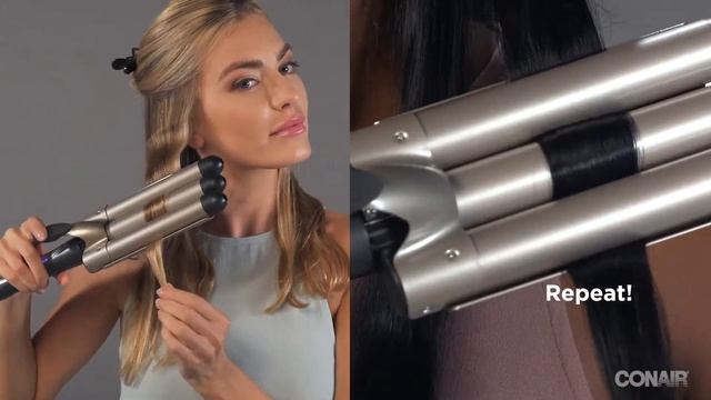 s9 InfinitiPRO by Conair® Triple Barrel Waver Beachy Waves How-To Video смотреть онлайн
