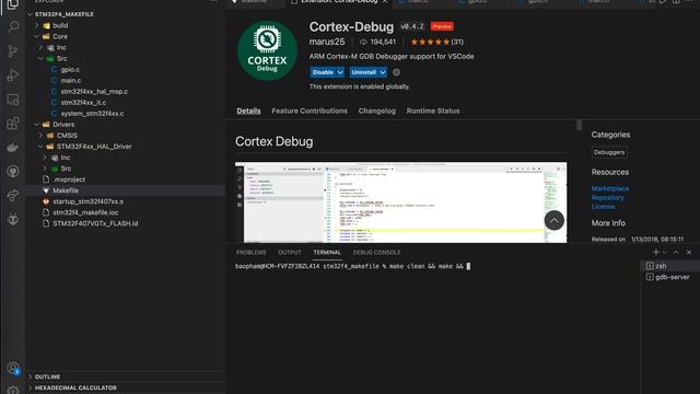 [MACBOOK] How to Debug Arm Cortex(stm32) with VSCode + ST Link on MACBOOK смотреть онлайн