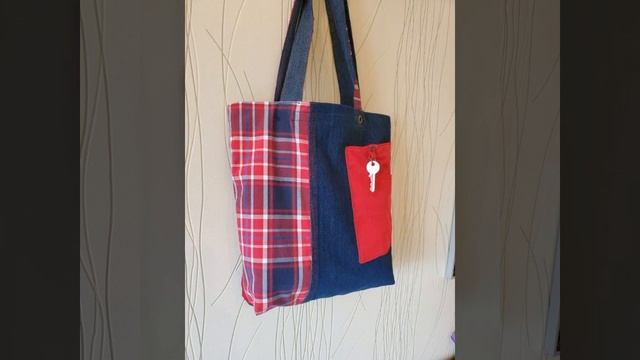 Very Beautiful Denim Patchwork upcycling Totebags ideas2023 смотреть онлайн