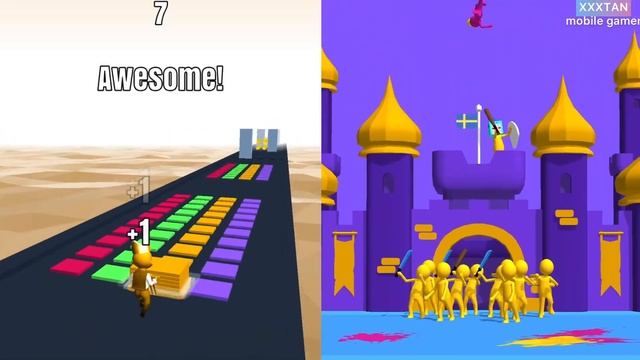Stack Colors Vs Join Clash 3d ??Big New All Levels Update Walkthrough Android iOS Gameplay смотреть онлайн
