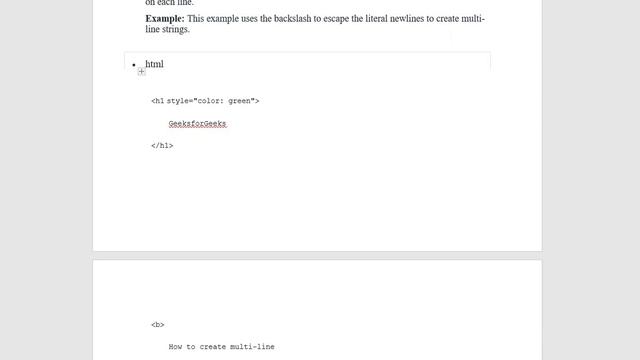 JavaScript | How to create Multi-line String ? смотреть онлайн
