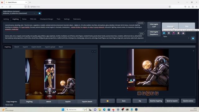 Creating a Metroid Save Room with Stable Diffusion and Photoshop смотреть онлайн
