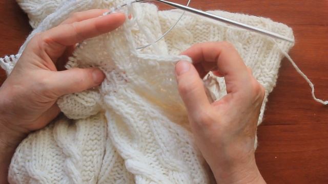 Конверт с аранами.2 часть.Knitted sleeping bag for a baby смотреть онлайн