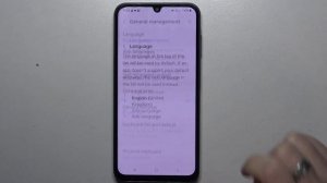 Samsung Galaxy A25 | Как поменять язык системы на Samsung Galaxy A25 - Настройки языка  Galaxy A25