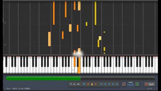 Skyrim - The Dragonborn Comes Piano Tutorial (Synthesia) смотреть онлайн