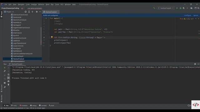 52- Kotlin Pair and Triple in Hassaniya - دوال زوجية وثلاثية بالحسانية смотреть онлайн