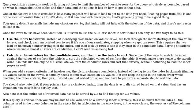Why is my PostgreSQL expression index not being used when I ORDER BY in a subquery? (3 Solutions!!) смотреть онлайн