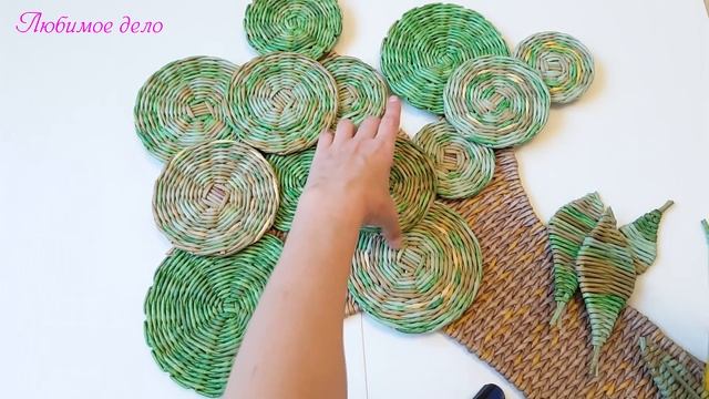 Панно-дерево из газет: детали, доработка! 6 часть! смотреть онлайн