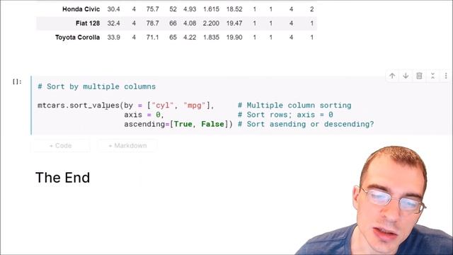 How to Sort a Data Frame by a Column in Pandas смотреть онлайн