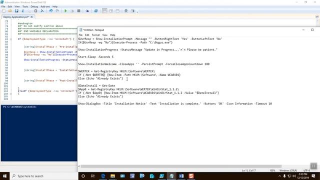 Powershell App Deployment Toolkit - 004 - Basic Install .exe смотреть онлайн