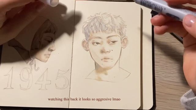 Late night drawing in my sketchbook (again) // draw with me смотреть онлайн