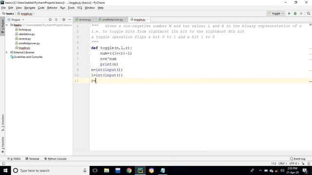 toggle bits from given range python program || HackerRank Questions смотреть онлайн