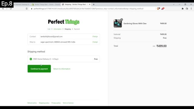 Ep.8 - Payment Integration in Indian Ecommerce Store | Cash On Delivery & Razorpay Online Payment смотреть онлайн