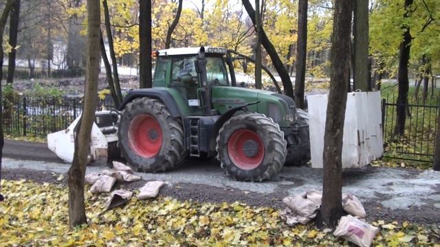 Стабилизация (укрепление) грунта парковой дороги смотреть онлайн