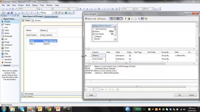 Creating a Subreport using Microsoft SQL Server Reporting Services (SSRS) смотреть онлайн