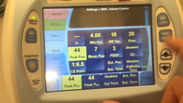 Basic adult ventilator setup with the Newport HT 70 смотреть онлайн