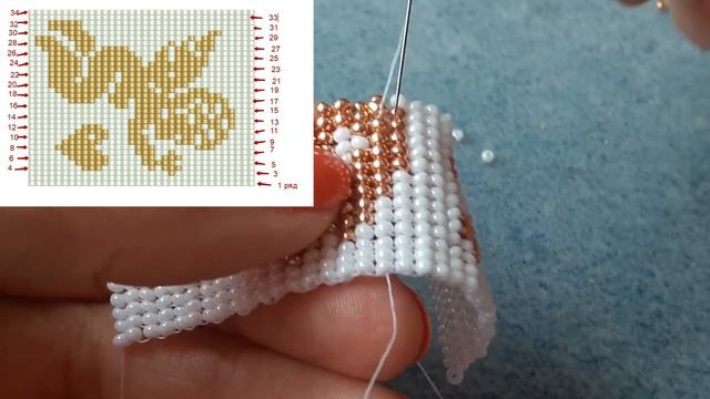 Гердан с ангелочком в технике ндебеле. Часть 1. смотреть онлайн