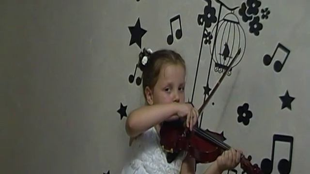 Соловьева Лиза, 5 лет. Й. Йорданова Этюд №11