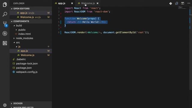 React JS Tutorial #4 - Components - unabhängige und wiederverwendbare Komponenten in React смотреть онлайн