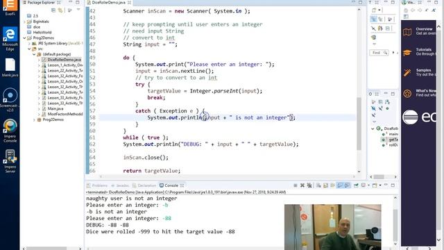 ProgEx4 3 RollDice смотреть онлайн