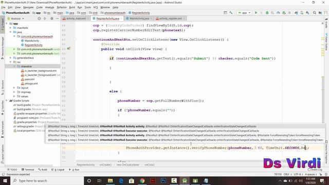 Firebase Phone Number Authentication in android studio смотреть онлайн