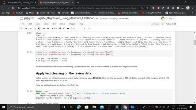 Logistic Regression from Scratch based on Maximum Likelihood Estimation using Gradient Ascent смотреть онлайн