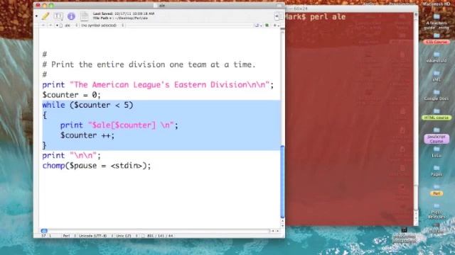 Perl: Variable subscripts смотреть онлайн