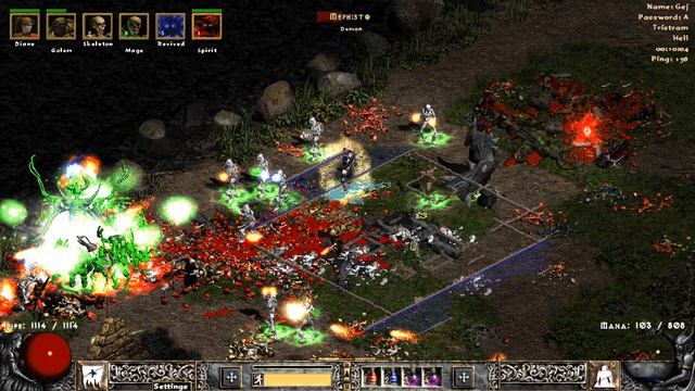 Project Diablo II Season 2 UBER Baal & Mephisto vs Skeletal Summoning Necromancer смотреть онлайн