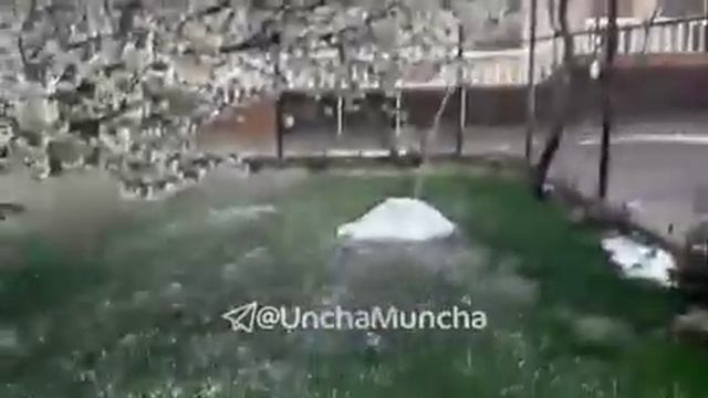 Узбекистан Наманган. Град с дождем. смотреть онлайн