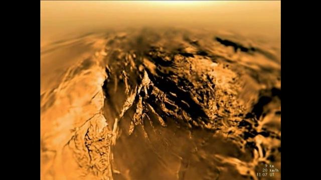 Titan Touchdown / NASA показало первую в истории посадку зонда на спутник Сатурна. Видео смотреть онлайн